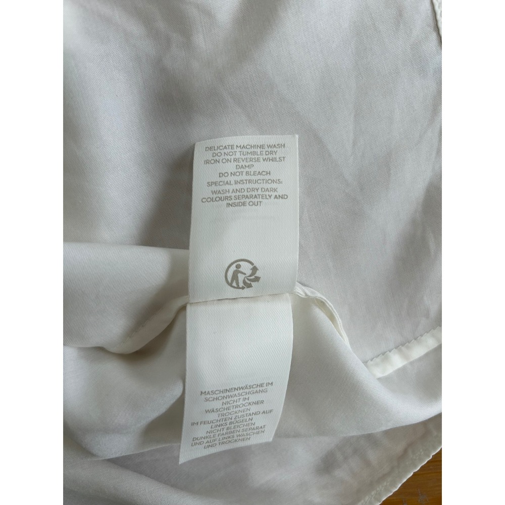 Boden Women Ravello White Silk Blend Elevated Basic Quiet Lux Blouse Top  US 4 - Picture 8 of 8